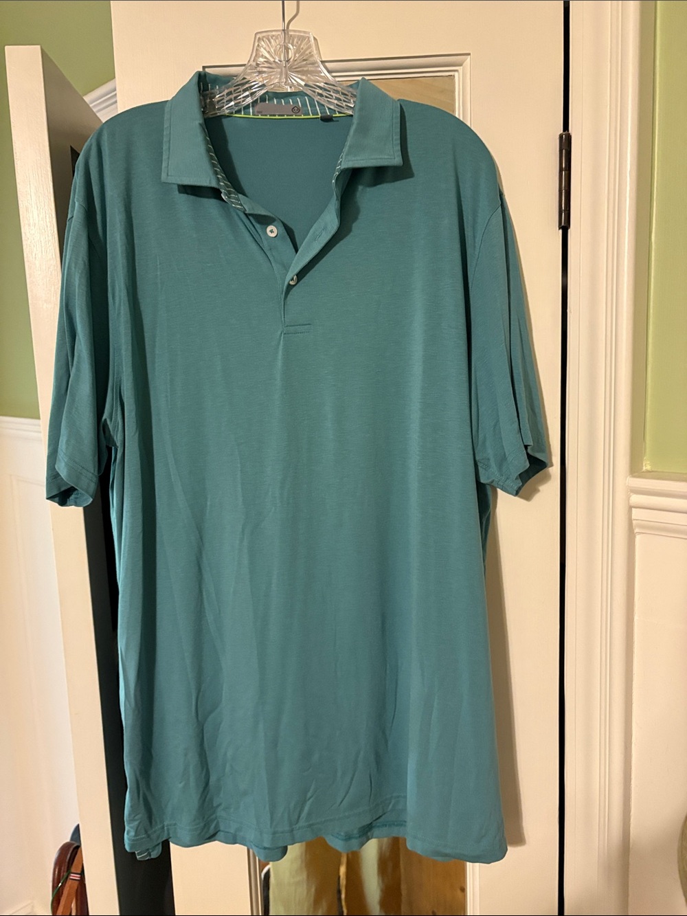Men's Tasc Teal Short-Sleeve Polo Shirt